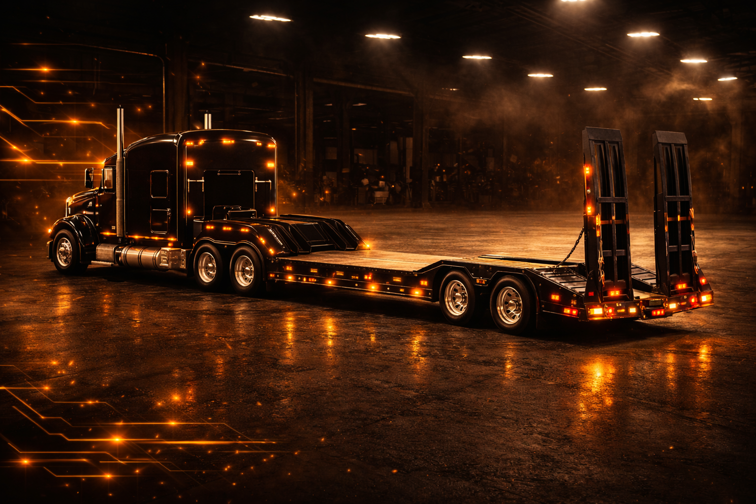 Flatbed equipment transport