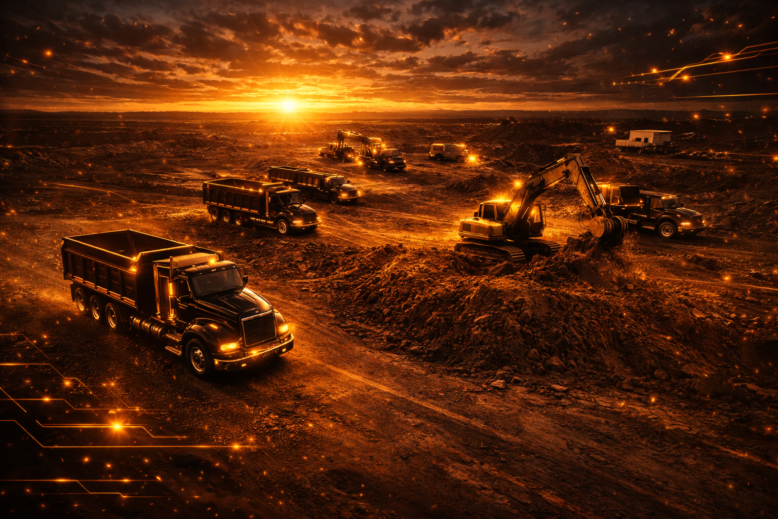 Construction site overview